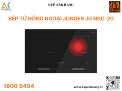 Bếp 2 Vùng Nấu Từ Kết Hợp Hồng Ngoại Junger NKD-20 - Made in ThaiLand